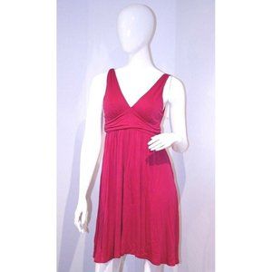 SOLOW Los  Angeles MAGENTA Empire WAIST Tank DRESS Made in USA ( S )